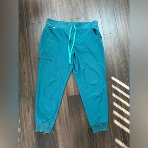 FIGS Caribbean Blue High Waisted Zamora